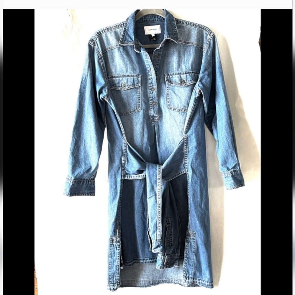 Current Elliott Denim Long-Sleeve Dress